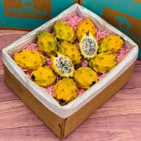 Yellow Dragon Fruit Box Medium 8 Pounds